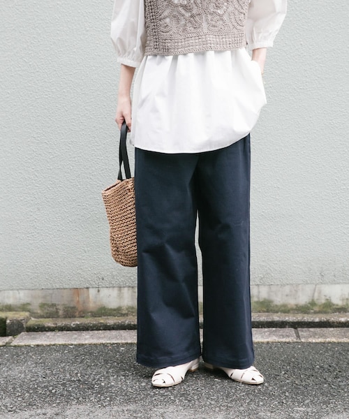 ITEMS URBANRESEARCH(アイテムズ アーバンリサーチ)の「『イージーケア』ストレッチチノパンツ(楽着シリーズ)(チノパンツ・レディース・CML/L.BEG/NVY・S/M)」の3枚目の写真