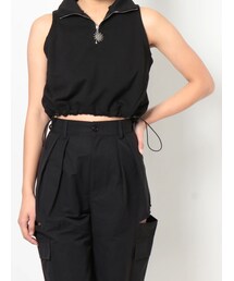 EVRIS | SUNNYハーフジップノースリトップス(タンクトップ)