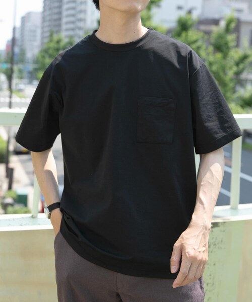 ITEMS URBANRESEARCH(アイテムズ アーバンリサーチ)の「接触冷感ハイストレッチTシャツ(シャツ/ブラウス・メンズ・CHA/WHT/NVY/BLK・M/L)」の22枚目の写真