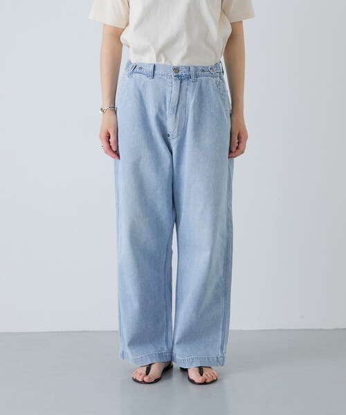 かぐれ（カグレ）の「ordinary fits　BELL PANTS（デニムパンツ・レディース・BLEACH・28/30）」の11枚目の写真