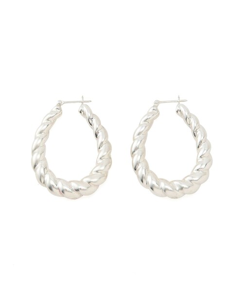 ADAM ET ROPE'（アダムエロペ）の「【GIGI（ジジ）】LUNA twisted earrings（ピアス（両耳用）・レディース・シルバー・F）」の14枚目の写真