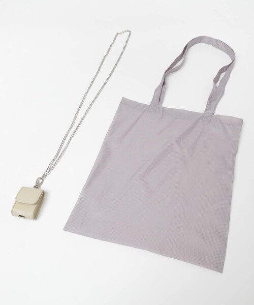 ITEMS URBANRESEARCH（アイテムズ アーバンリサーチ）の「エコバッグ付ミニバッグ（ショルダーバッグ・レディース・PALE BLUE/BLACK/L.BEIGE/PALE PINK・one）」の11枚目の写真