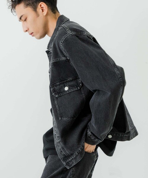 URBAN RESEARCH(アーバンリサーチ)の「13.5oz DENIM TYPE 2nd JACKET(デニムジャケット・メンズ・INDIGO/LT INDIGO/BLACK・S/M/L)」の10枚目の写真
