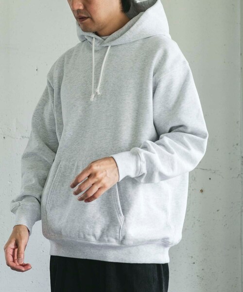 URBAN RESEARCH DOORS(アーバンリサーチドアーズ)の「裏起毛プルオーバーフーディー(パーカー・メンズ・ASH GRAY/TOP CCL・M/L)」の5枚目の写真