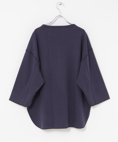 かぐれ（カグレ）の「YLEVE　COTTON RIB PULLOVER BIG（Tシャツ/カットソー・レディース・GINGKO/NAVY・1）」の11枚目の写真