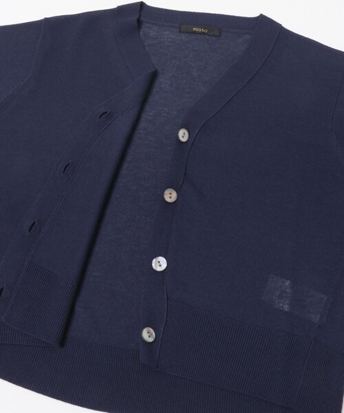 URBAN RESEARCH ROSSO（アーバンリサーチロッソ）の「リネン混セミシアーカーディガン（カーディガン/ボレロ・レディース・PEACH/NAVY/L.GRAY・Free）」の18枚目の写真
