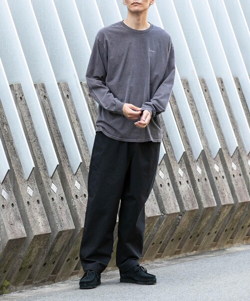 URBAN RESEARCH Sonny Label（アーバンリサーチサニーレーベル）の「ベーシックワイドイージーチノパンツ（チノパンツ・メンズ・ブラック/チャコール/ネイビー/ベージュ・S/M/L）」の8枚目の写真
