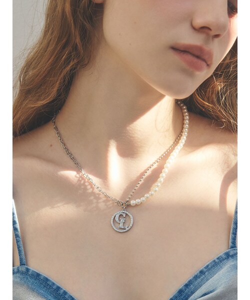 CALNAMUR（カルナムール）の「FAKE PARL×CHAIN NECKLACE/フェイクパール×チェーンネックレス（ネックレス・レディース・ゴールド・F）」の21枚目の写真