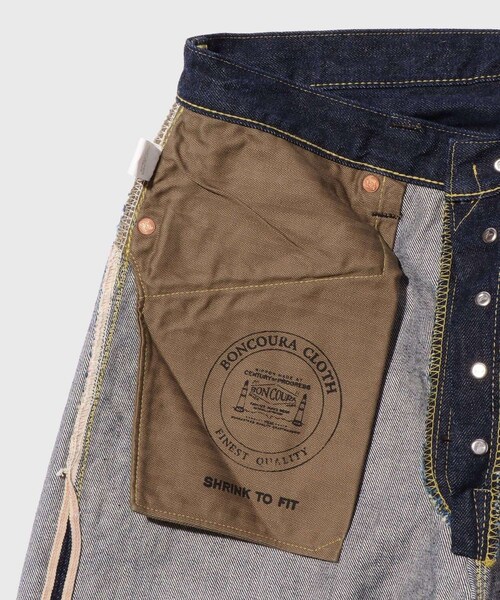 ADAM ET ROPE'(アダムエロペ)の「【BONCOURA/ボンクラ】15周年記念大戦型5Pデニム(本藍デニム)(デニムパンツ・メンズ・ネイビー・28/29/30/31/32/33/34)」の18枚目の写真