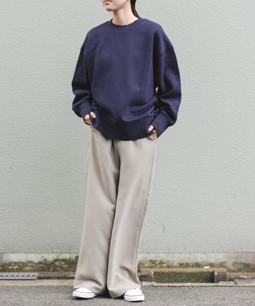 URBAN RESEARCH DOORS（アーバンリサーチドアーズ）の「FORK&SPOON　ダブルクロスイージーパンツ（その他パンツ・レディース・BLACK/BEIGE・1/2）」の22枚目の写真