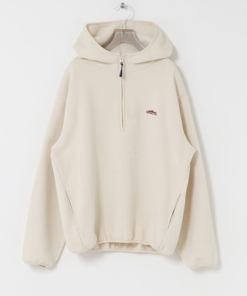 URBAN RESEARCH（アーバンリサーチ）の「『別注』THOUSAND MILE×URBAN RESEARCH　KNIT FREECE HF-ZIP HOODIE（パーカー・レディース・OFF WHITE/BORDEAUX/BLACK・M/L）」の12枚目の写真