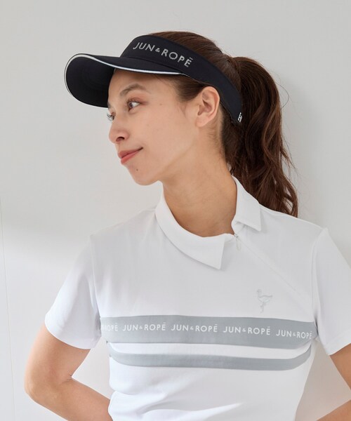 ROPE'（ロペ）の「グリッターバイザー（サンバイザー・レディース・ブラック/ホワイト/ネイビー・F）」の16枚目の写真