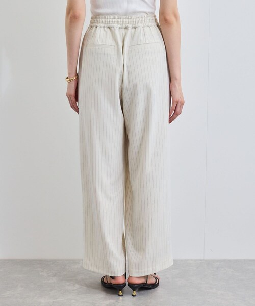 VIS（ビス）の「【接触冷感/UVケア】ピンストライプリラックスワイドパンツ（その他パンツ・レディース・グレー/キナリ/ネイビー系・M/S）」の21枚目の写真