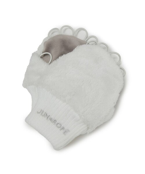 ROPE'（ロペ）の「フリース手甲/Oggi掲載（手袋・レディース・ブラック/グレー/ホワイト・F）」の3枚目の写真