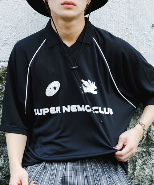 SENSE OF PLACE by URBAN RESEARCH(センスオブプレイスバイアーバンリサーチ)の「『別注』SHUHEI KOKI×SENSE OF PLACE ゲームシャツ(Tシャツ/カットソー・メンズ・BLACK/L.BLUE/NAVY・M/L)」の6枚目の写真