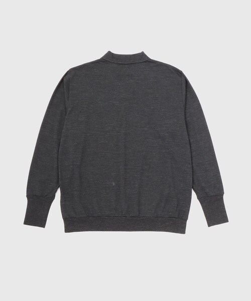 ADAM ET ROPE'(アダムエロペ)の「【BATONER for WILD LIFE TAILOR】WOOL 天竺LS ニットポロ(ポロシャツ・メンズ・ブラック系・2/3/4)」の15枚目の写真