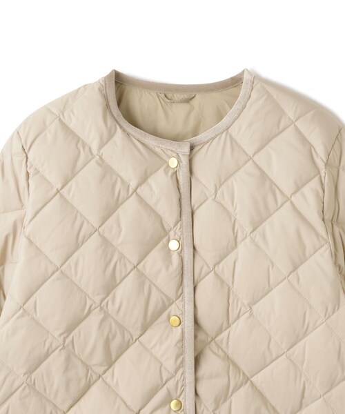 ROPE'（ロペ）の「【TAION×LIMONTA×ROPE'トリプルコラボ】クルーネックショートダウンジャケット（ダウンジャケット/コート・レディース・ベージュ/ネイビー・36/38）」の12枚目の写真