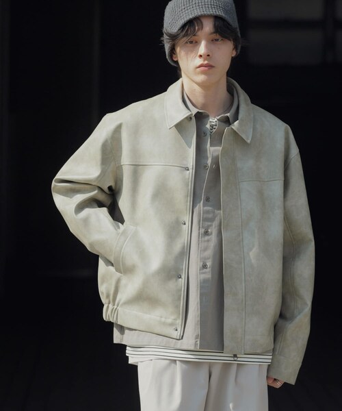 SENSE OF PLACE by URBAN RESEARCH（センスオブプレイスバイアーバンリサーチ）の「FLジップブルゾン（ブルゾン・メンズ・BLACK/GREIGE・M/L）」の19枚目の写真