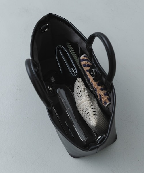 SENSE OF PLACE by URBAN RESEARCH（センスオブプレイスバイアーバンリサーチ）の「ボックストートバッグ（トートバッグ・レディース・IVORY/BLACK/L.BLUE・One）」の15枚目の写真