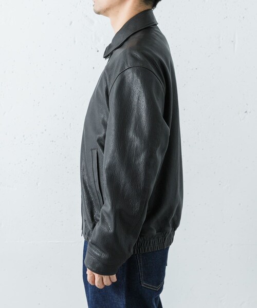 URBAN RESEARCH(アーバンリサーチ)の「SEVEN BY SEVEN LEATHER ZIP UP BLOUSON(その他アウター・メンズ・010 BLACK・M/L)」の5枚目の写真