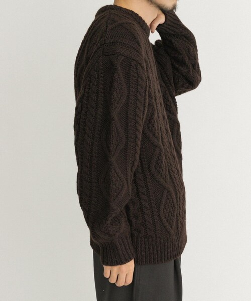 EKAL（エカル）の「アランニットプルオーバー（ニット/セーター・メンズ・チャコール/ブラウン/ネイビー・M/L）」の21枚目の写真