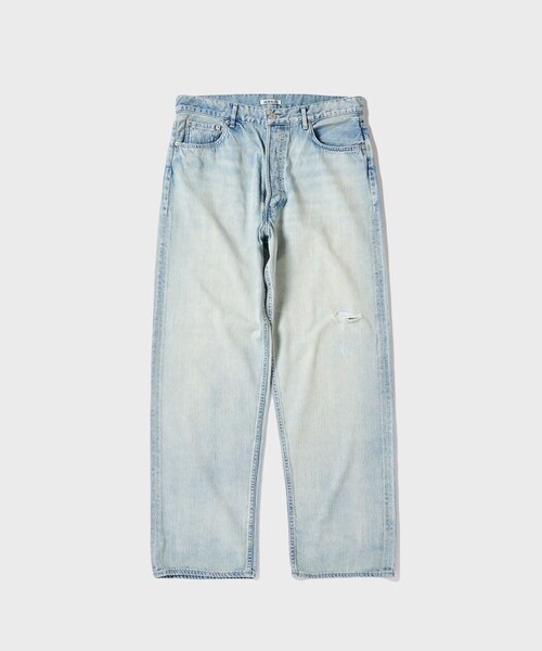 ADAM ET ROPE'（アダムエロペ）の「【AURALEE/オーラリー】FADED SELVEDGE LIGHT DENIM WIDE PANTS（デニムパンツ・メンズ・ブルー系・28/30/32/34）」の5枚目の写真