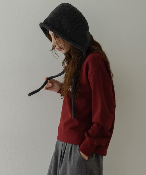 URBAN RESEARCH Sonny Label（アーバンリサーチサニーレーベル）の「メッセージロゴスウェットプルオーバー（スウェット・レディース・チャコール/オートミール/チェリーブラウン・Free）」の16枚目の写真
