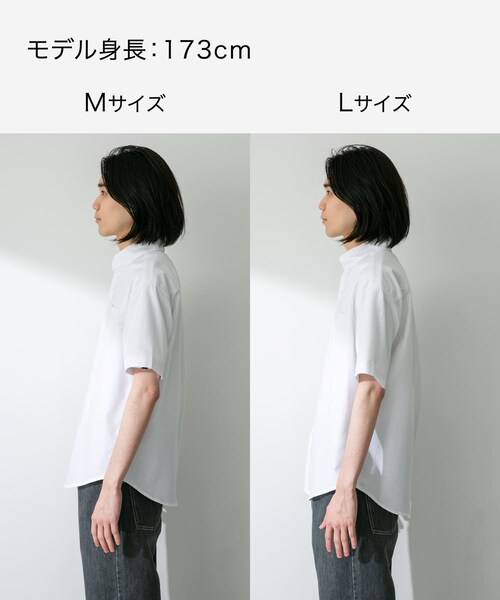 URBAN RESEARCH Sonny Label（アーバンリサーチサニーレーベル）の「抗菌オックスボタンダウン半袖シャツ（シャツ/ブラウス・メンズ・ホワイト/サックスブルー/ネイビー/ギンガムチェック/オフストライプ/グレー・M/L/XL）」の15枚目の写真