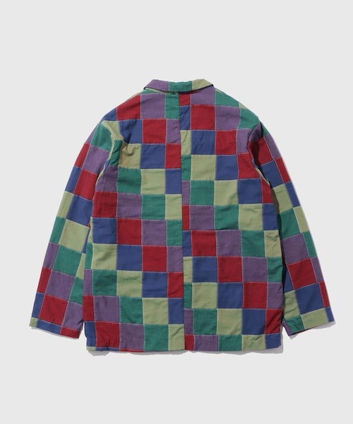 ADAM ET ROPE'(アダムエロペ)の「【NEEDLES/ニードルス】3B Jacket - Cotton Oxford Patchwork(その他アウター・メンズ・ネイビー系・M/S)」の12枚目の写真