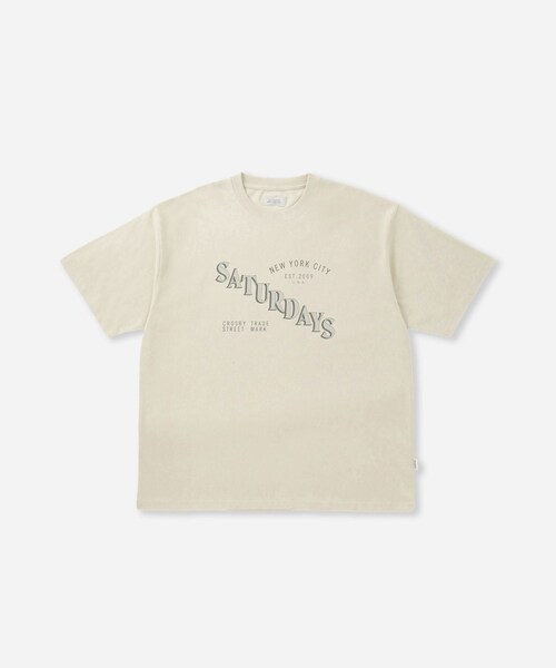 Saturdays NYC（サタデーズ ニューヨークシティ ）の「Saturdays TM Standard SS Tee（Tシャツ/カットソー・レディース・オフホワイト/ネイビー/ワイン・L/M/S/XL/XS）」の8枚目の写真