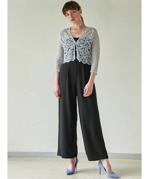 LADYウェーブカッティングパンツドレス