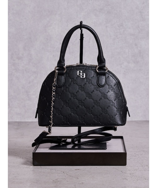 GYDA（ジェイダ）の「GG quilting embossハンドBAG（ハンドバッグ・レディース・オフホワイト/ブラック・F）」の4枚目の写真