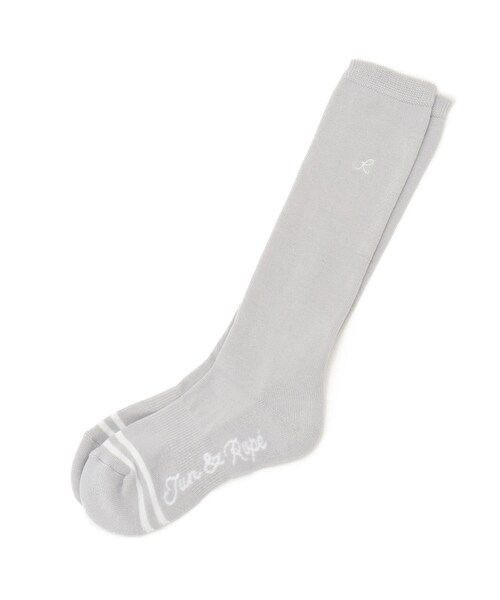 ROPE'（ロペ）の「ライン使いハイソックス（ソックス/靴下・レディース・ブラック/グレー/ホワイト/ネイビー・F）」の3枚目の写真