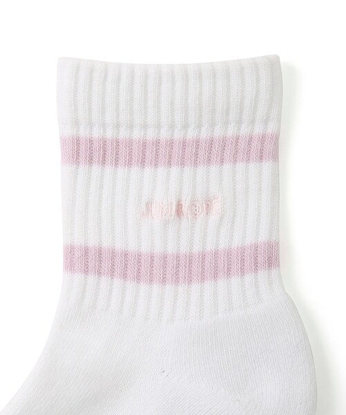 ROPE'（ロペ）の「ライン使いミディ丈ソックス（ソックス/靴下・レディース・グレー/ネイビー/ピンク・F）」の11枚目の写真