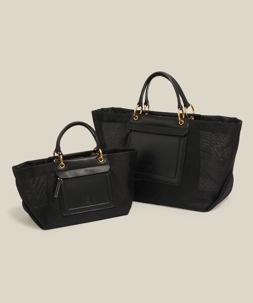 ROPE'(ロペ)の「【A4対応】チュールメッシュダブルハンドルトートバッグ(トートバッグ・レディース・ブラック/オリーブ・F)」の16枚目の写真
