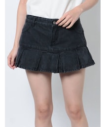 jouetie | ヘムプリーツスカパン(デニムパンツ)