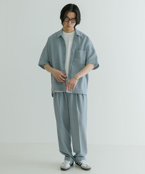 URBAN RESEARCH(アーバンリサーチ)の「URBAN RESEARCH iD ドライタッチLINEN LIKE EASY PANTS(その他パンツ・メンズ・ブルーグレー/ブラック・M/L)」の10枚目の写真