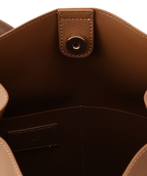 VIS（ビス）の「【復刻/WEB限定】フロントタイトートバッグ/A4対応,軽量（トートバッグ・レディース・ブラック/キナリ/ブラウン・F）」の15枚目の写真