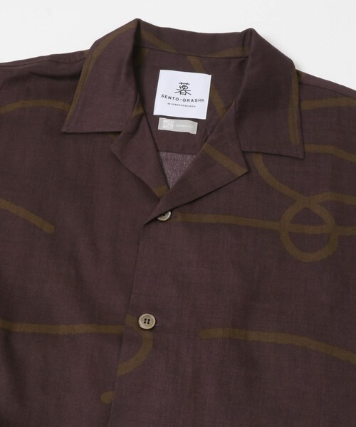 URBAN RESEARCH（アーバンリサーチ）の「SENTO-GRASHI　「ゆ」 shirts（シャツ/ブラウス・メンズ・BRN×Y.BRN/BLU×L.BLU・M/L/L/XL）」の7枚目の写真