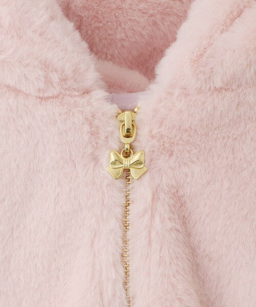 ROPE' PICNIC(ロペピクニック)の「【KIDS/キッズ】ふわふわフェイクファージップブルゾン(ブルゾン・キッズ・オフホワイト/ピンク・L/M/S)」の11枚目の写真