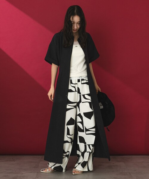 SENSE OF PLACE by URBAN RESEARCH（センスオブプレイスバイアーバンリサーチ）の「『UR TECH DRYLUXE』リネンライクワンピース（ワンピース・レディース・CHARCOAL/KHAKI/L.BLUE・COMPACT/One）」の5枚目の写真