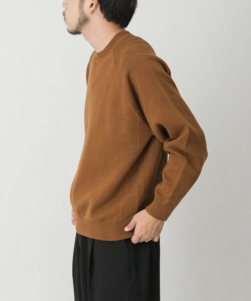 EKAL（エカル）の「ドライニットプルオーバー（ニット/セーター・メンズ・グレージュ/ブラウン/ネイビー・M/L）」の10枚目の写真