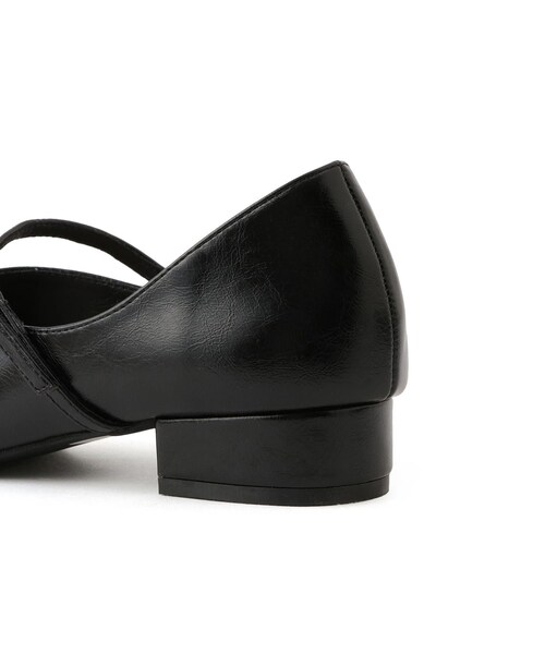 ROPE' PICNIC（ロペピクニック）の「スクエアトゥローヒールストラップシューズ（パンプス・レディース・ブラック/キナリ/シルバー・23.0/23.5/24.0/24.5）」の22枚目の写真