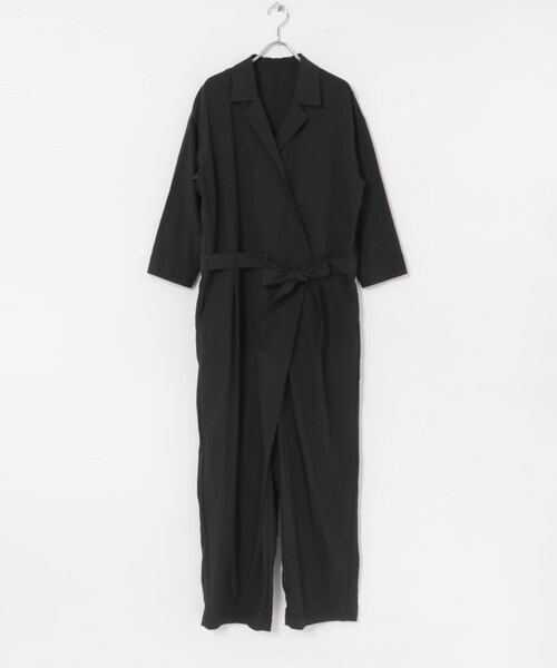 URBAN RESEARCH（アーバンリサーチ）の「『2サイズ展開』フロントタックジャンプスーツ（サロペット/オーバーオール・レディース・CHARCOAL/BLACK・38/40）」の13枚目の写真