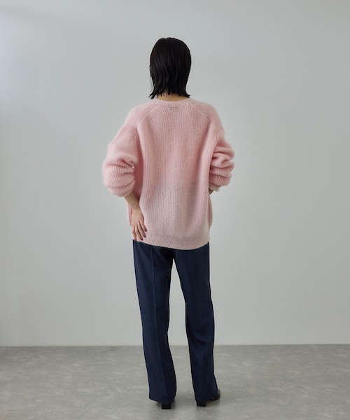 ROPE'（ロペ）の「スーパーキッドモヘヤVネックカーディガン/イージーケア（カーディガン/ボレロ・レディース・ピンク系/チャコール・F）」の18枚目の写真