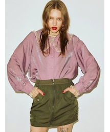 jouetie | シアーフリルカラーブラウス(シャツ/ブラウス)