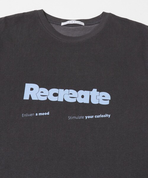 KBF（ケイビーエフ）の「ロゴプリントTEE（Tシャツ/カットソー・レディース・OFF/IVORY/CHARCOAL・One）」の10枚目の写真