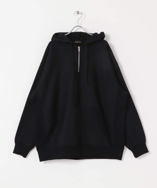 EKAL（エカル）の「QUICK DRY ハーフジップフーディー（スウェット・メンズ・グレー/ブラック・M/L）」の11枚目の写真