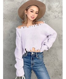 GYDA | グラインダーオフショルニット TOPS(ニット/セーター)