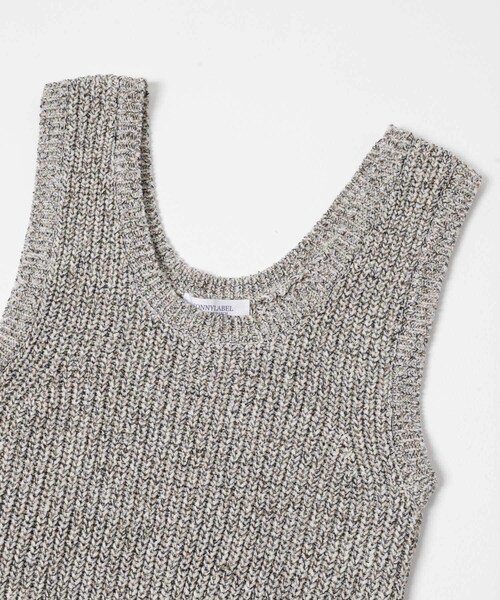 URBAN RESEARCH Sonny Label（アーバンリサーチサニーレーベル）の「メランジテープヤーンUネックニットベスト（ベスト・レディース・グレー系/ベージュ系・Free）」の12枚目の写真
